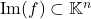 \mathrm{Im}(f)\subset\mathbb{K}^n