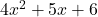 4x^2+5x+6
