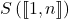 S \left( [\![ 1, n ]\!] \right)