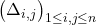 \big(\Delta_{i,j}\big)_{1\leq i,j\leq n}