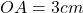 OA = 3 cm