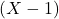 (X-1)