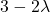 3-2\lambda