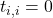 t_{i,i}=0