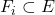F_i \subset E