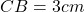 CB = 3 cm