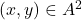 (x,y)\in {A}^2