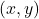 \left( x , y \right)