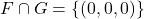 F\cap G=\{(0,0,0)\}