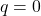 q=0