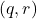 (q,r)