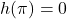 h(\pi)=0
