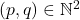 (p,q)\in\mathbb{N} ^2