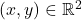 (x,y)\in\mathbb{R}^2