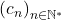 \left( c_n \right)_{n \in \mathbb{N}^*}