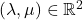 (\lambda,\mu)\in\mathbb{R}^2
