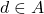 d \in\mathscr{A}