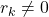 r_k \ne 0