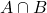 A\cap{B}