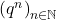 \left( q^n \right)_{n \in \mathbb{N}}