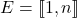 E = [\![ 1, n ]\!]