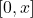 [0,x]