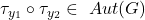 \tau_{y_{1}} \circ \tau_{y_{2}} \in\ Aut(G)