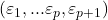 (\varepsilon_1,...\varepsilon_p,\varepsilon_{p+1})