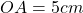 OA = 5 cm