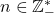 n\in\mathbb{Z}_-^*