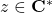 z\in\mathbf{C}^*