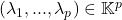 (\lambda_1,...,\lambda_p) \in \mathbb{K}^p