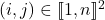(i,j)\in [\![ 1,n ]\!]^2