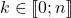 k\in\mathsbb[\![0;n]\!]}