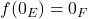 f(0_E) = 0_F