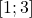 \lbrack{1;3}\rbrack