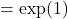 \e=\exp(1)