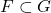 F \subset G