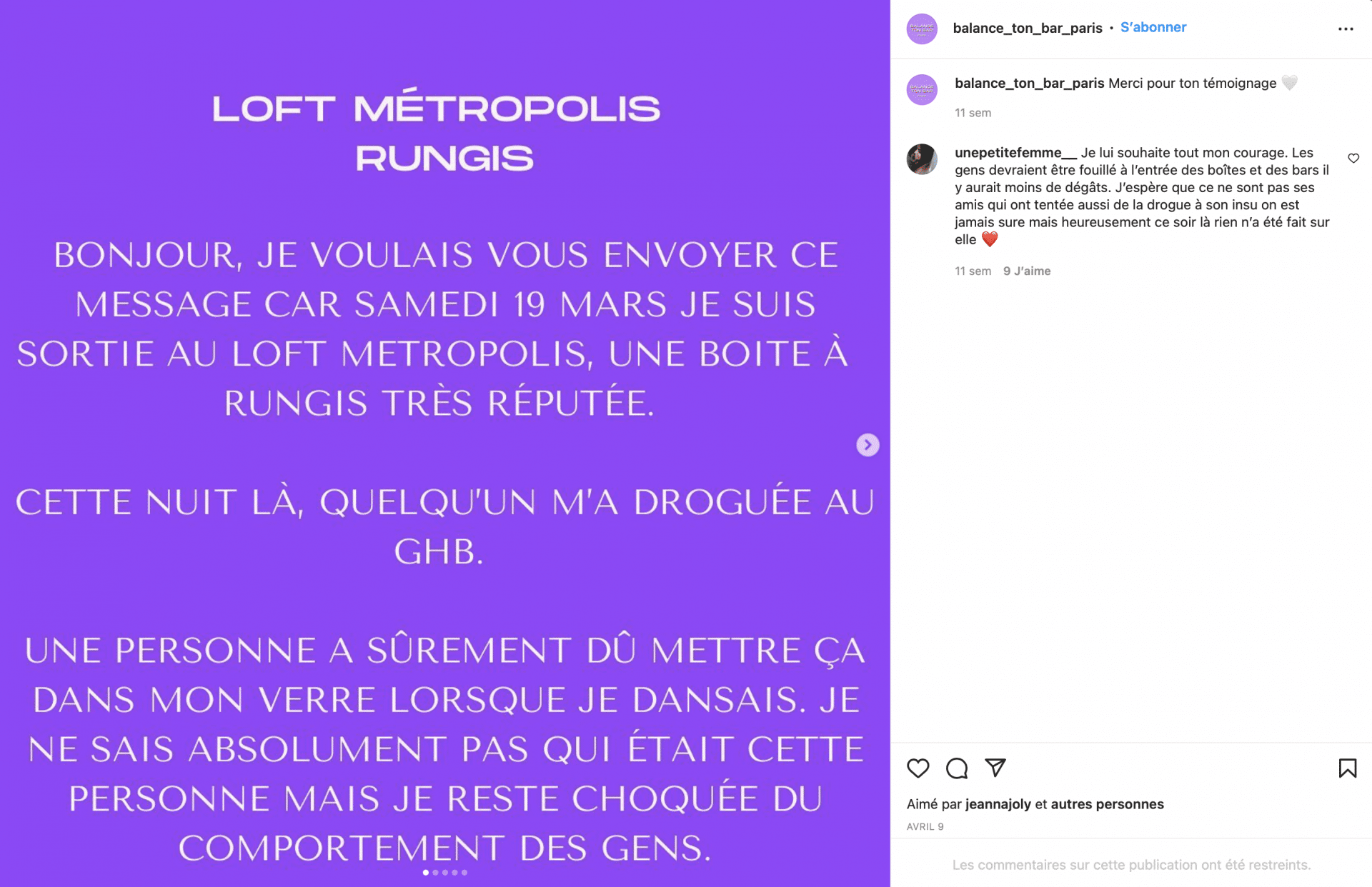 témoignage agression a la seringue