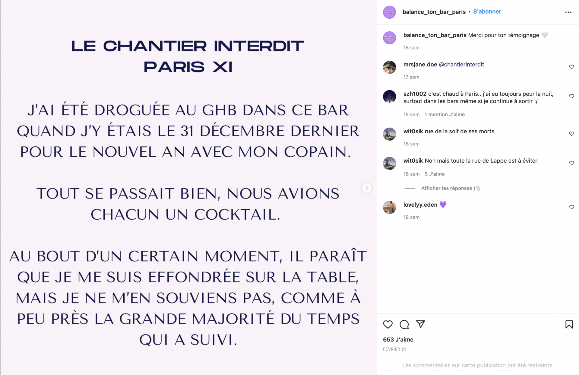 témoignage agression a la seringue