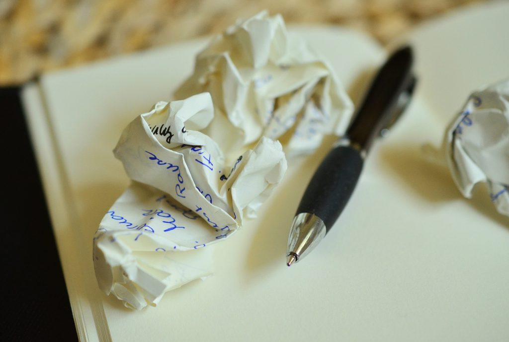 Une boule de papier