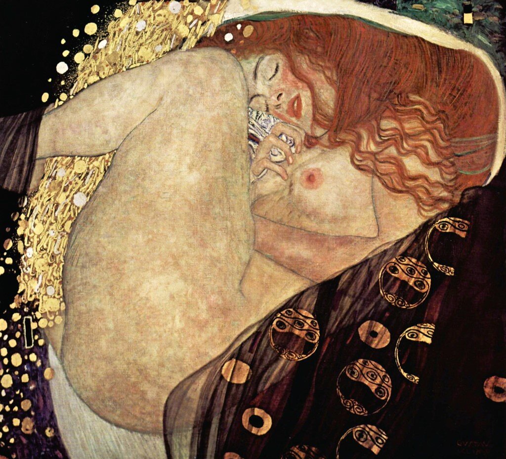 Danaé Peinture de Gustav Klimt