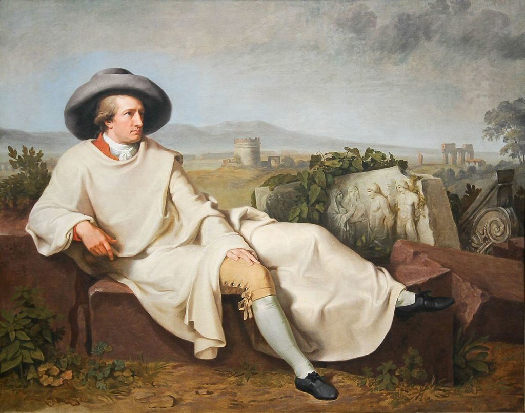 Goethe dans la campagne romaine de Johann Heinrich Wilhelm Tischbein
