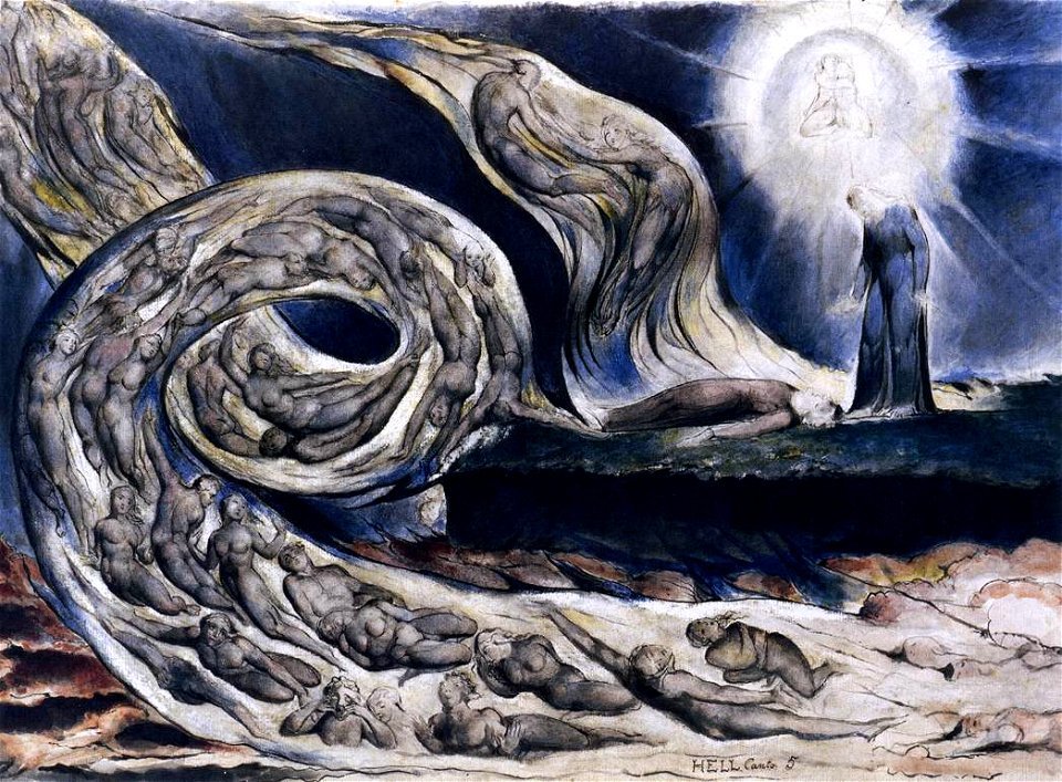 The Lovers Whirlwind Tableau Artiste : William Blake