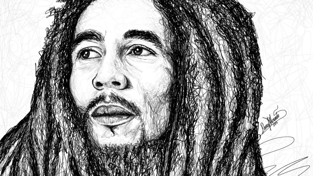dessin bob marley