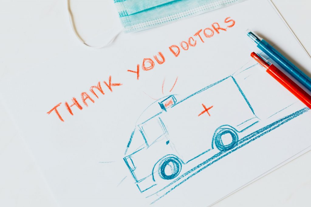 dessin : thank you doctors !
