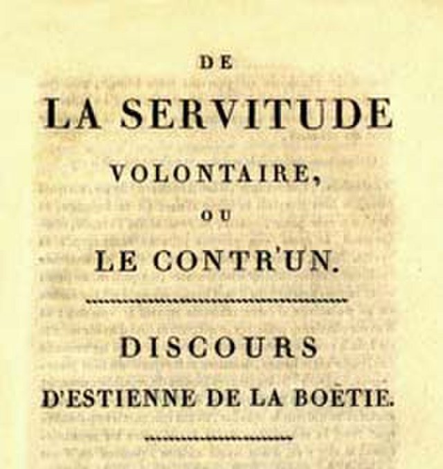 la servitude volontaire page du texte