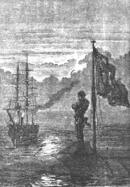 drapeau et navire