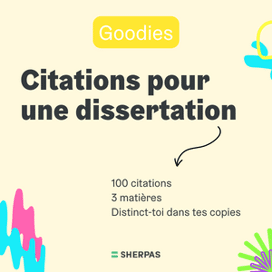 Carnet de 100 citations pour dissertation ! ️