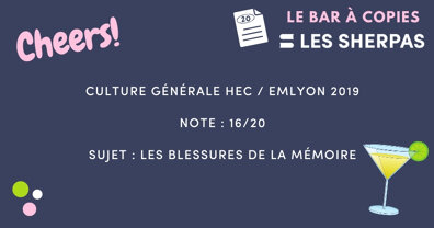 Copie de Culture Générale HEC / emlyon 2019 notée 16/20 